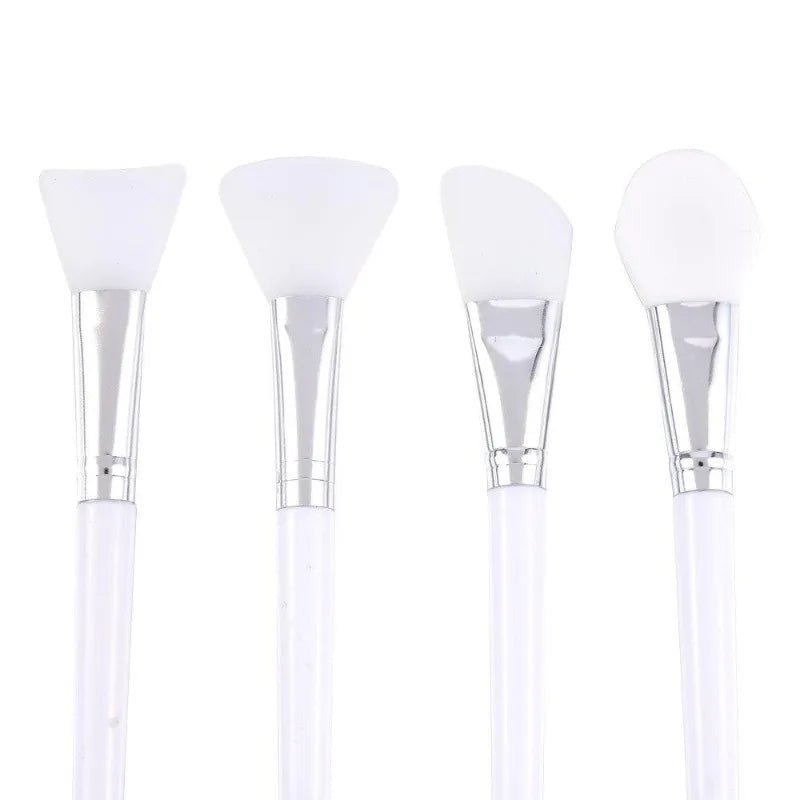 4Pcs/set White Makeup Silicone Facial Mask Brush Professional Mud Cream Brushes DIY Skin Care Foundation Cosmetic Beauty Tool - Healing Shop