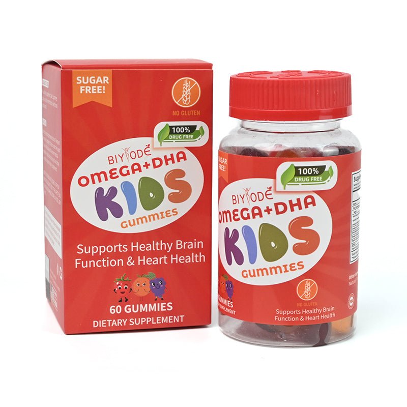 Jiabeikang Factory Kids Supplements Omega3 Vitamin C D Brain Function Heart Eyes Health Children Grow Taller DHA Gummies - Healing Shop