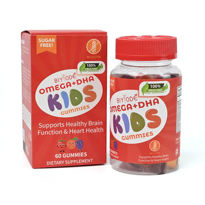 Jiabeikang Factory Kids Supplements Omega3 Vitamin C D Brain Function Heart Eyes Health Children Grow Taller DHA Gummies - Healing Shop