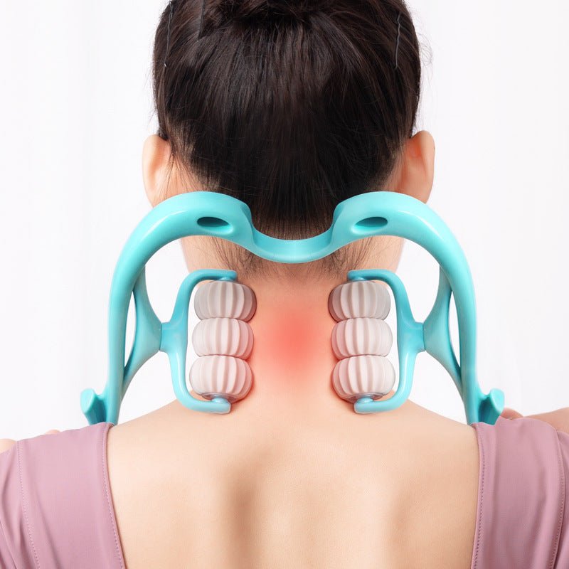 Multifunctional Manual Six-wheel Neck Massager Massage Relieve Roller Massage Tool - Healing Shop