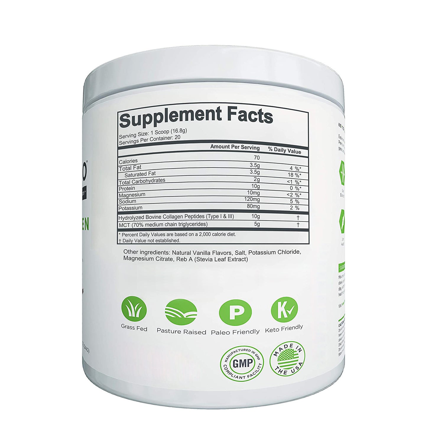 Vanilla-flavored Collagen Powder Hydrolyzed - Healing Shop