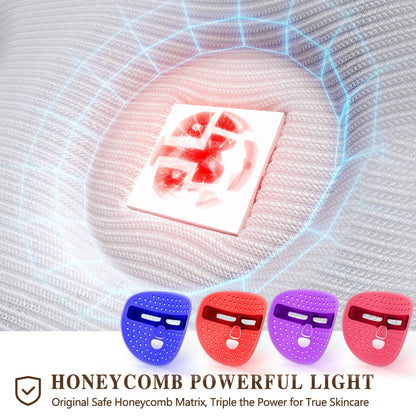 LED Face Mask Facial Care Tool, Red Light Therapy Mask For Face For Home Travel - Healing Shop