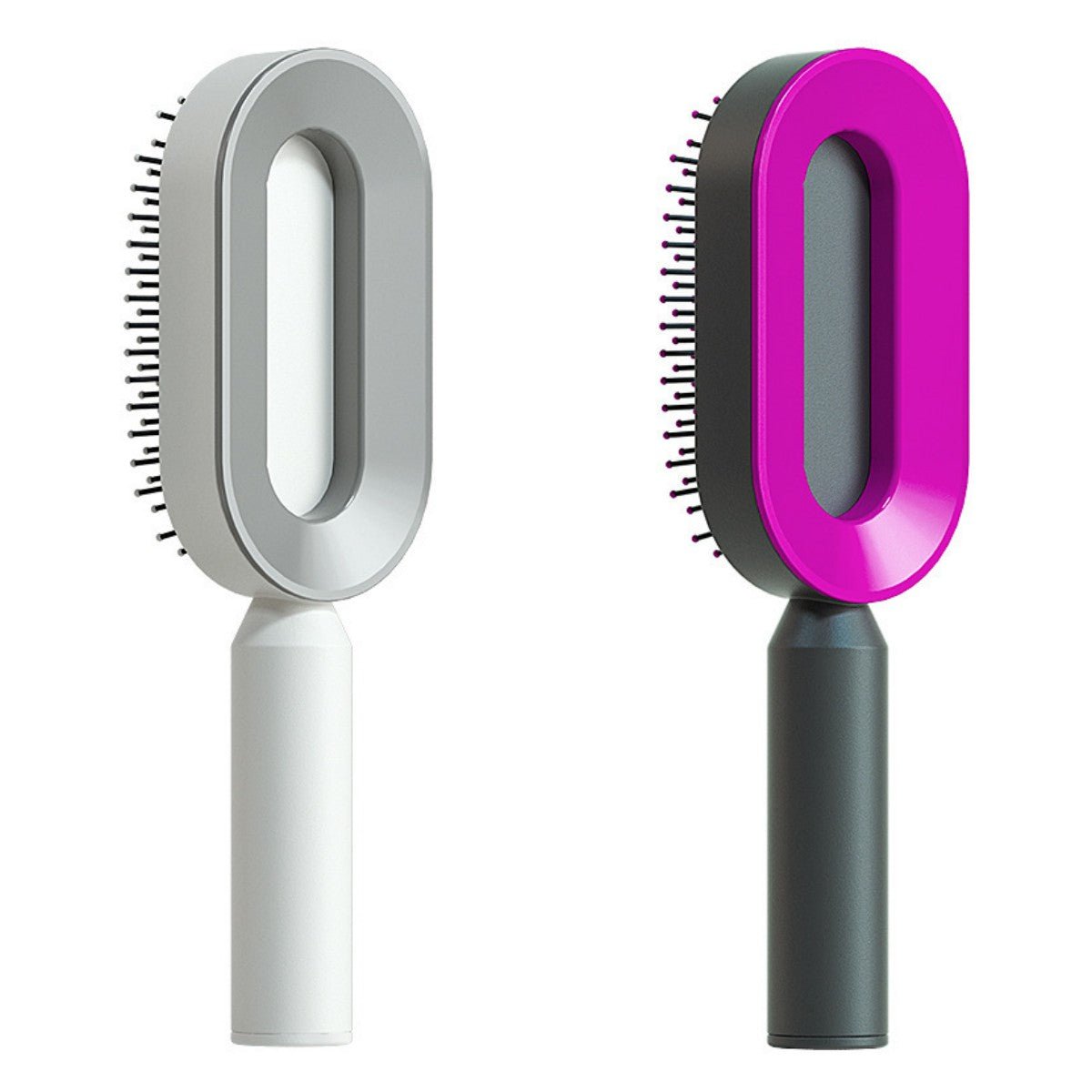 Self Cleaning Hair Brush For Women One-key Cleaning Hair Loss Airbag Massage Scalp Comb Anti-Static Hairbrush - Healing Shop