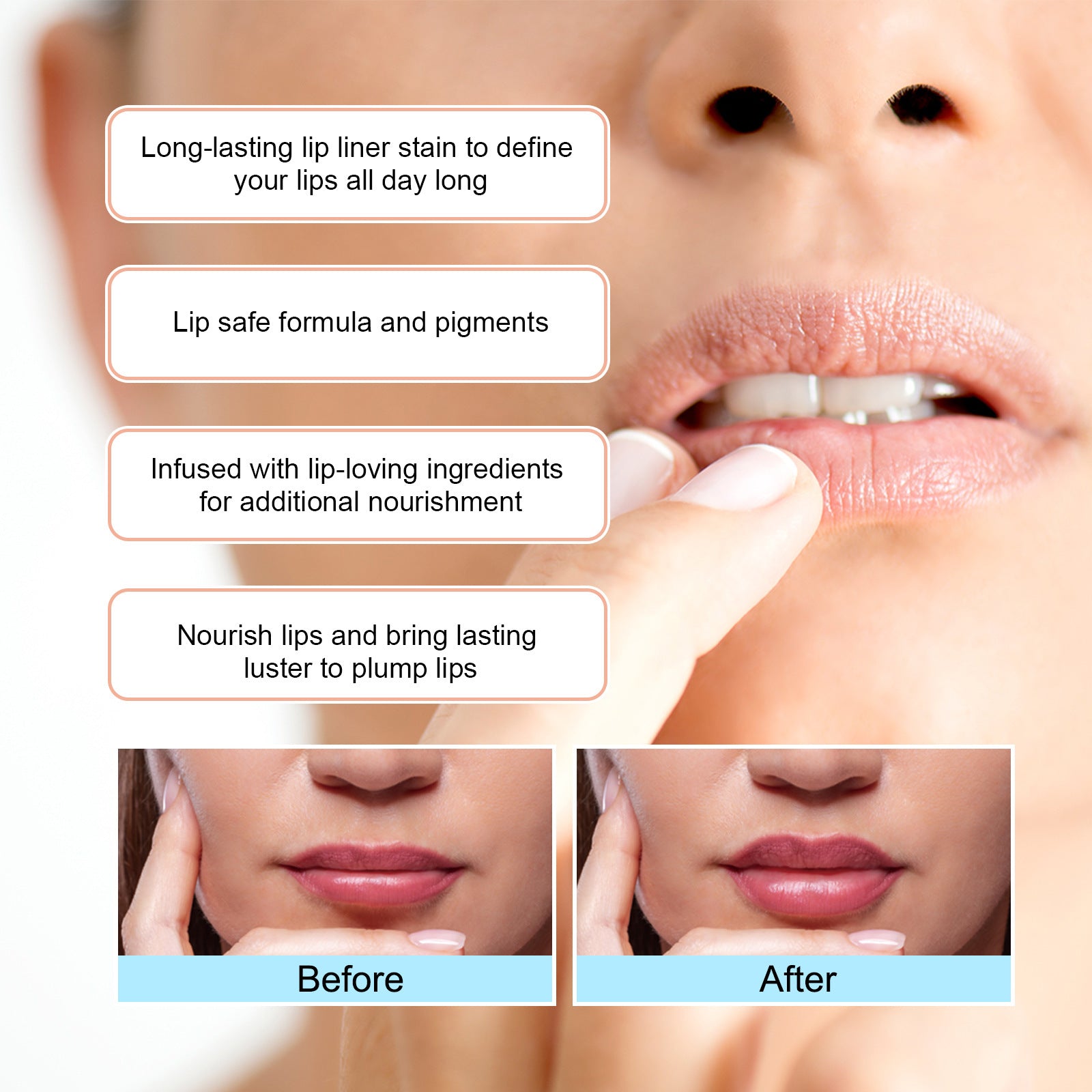 Stripping Lip Liner Outline Waterproof - Healing Shop