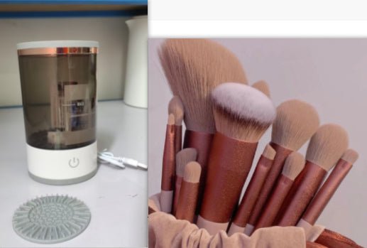 Women Eye Shadow Brush Cleaning Tool Portable Electric Makeup Brush Cleaner Machine With USB Charging Automatic Cosmetic Brush - Healing Shop