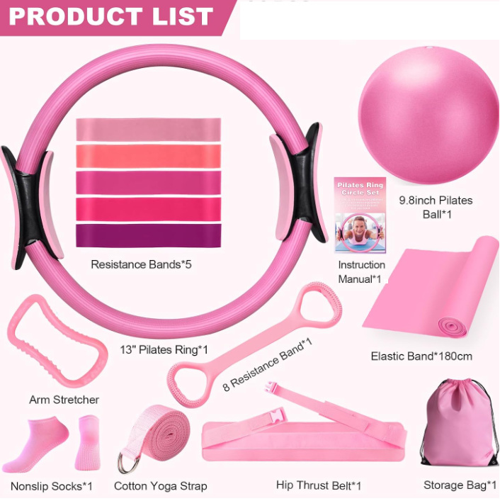 13-Piece Yoga & Pilates Set | Complete Yoga Sets for All Levels