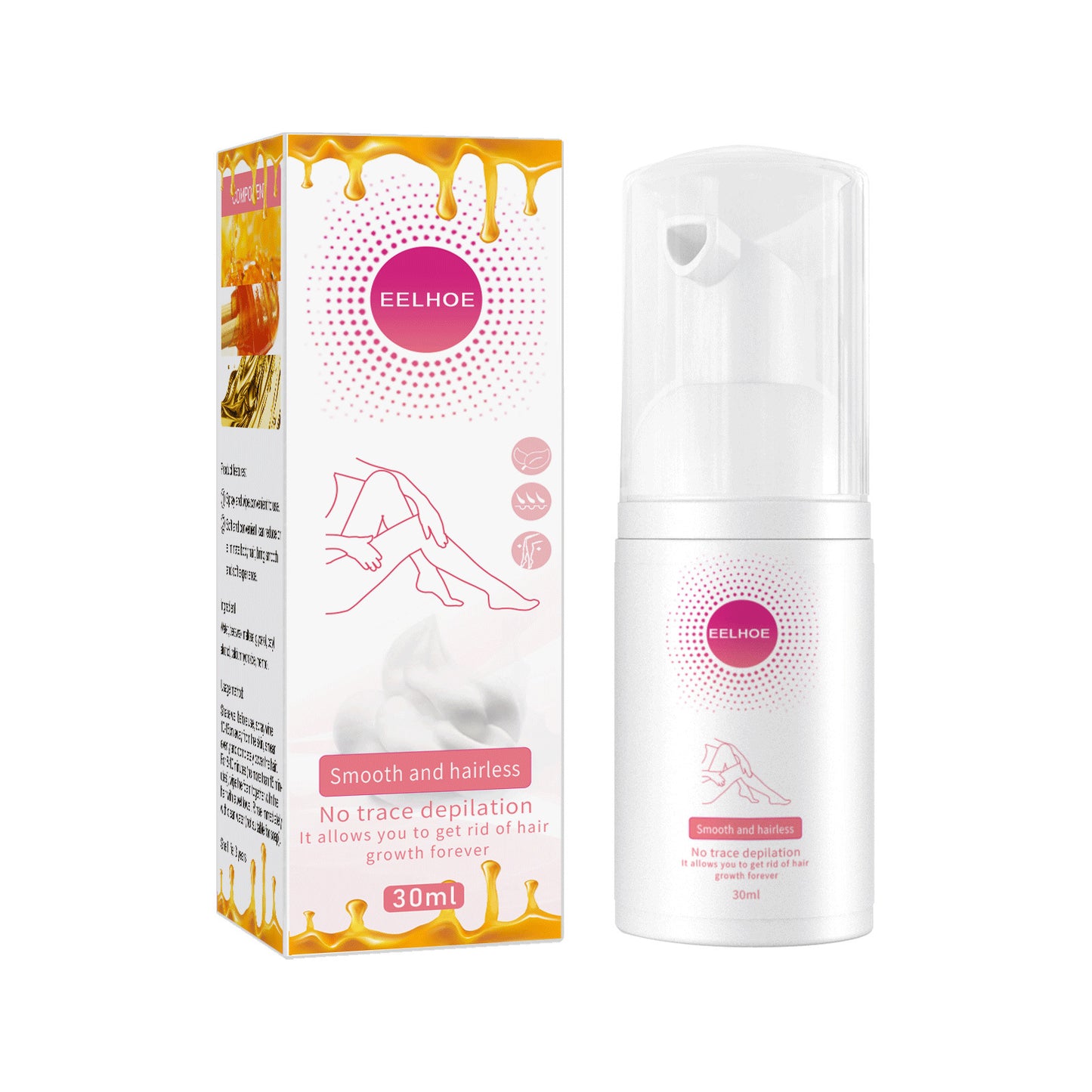 30ml 100ml Hair Removal Spray Depilatory Armpit Hair And Legs Hair Foam Mousse And Removal Is Gentle Hair Cream Spray Non-irritating - Healing Shop