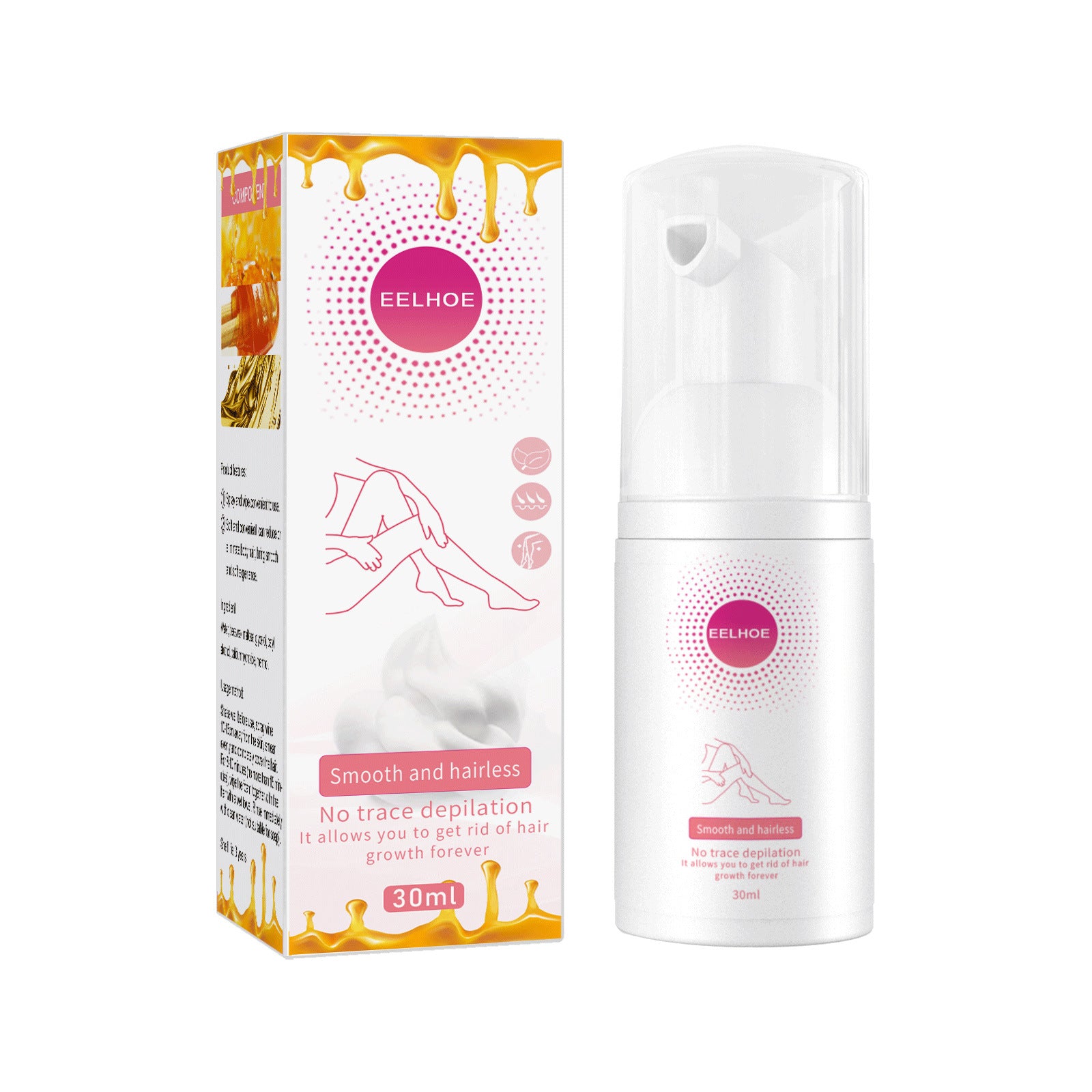 30ml 100ml Hair Removal Spray Depilatory Armpit Hair And Legs Hair Foam Mousse And Removal Is Gentle Hair Cream Spray Non-irritating - Healing Shop
