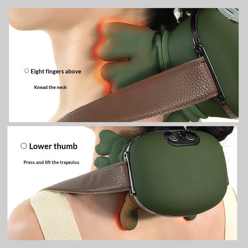 Trapezius Massager for Shoulders and Neck - Cervical Spine Relief Device with Electric Kneading Function for Home Use - Healing Shop