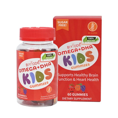 Jiabeikang Factory Kids Supplements Omega3 Vitamin C D Brain Function Heart Eyes Health Children Grow Taller DHA Gummies - Healing Shop
