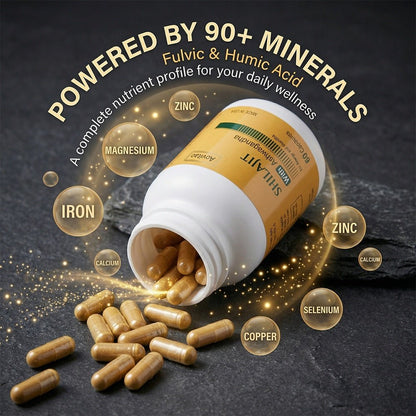 Shilajit Extract 550mg With Ashwagandha For Men And Women Energy, Stamina & Vitality Support And More, 60 Capsules - Healing Shop