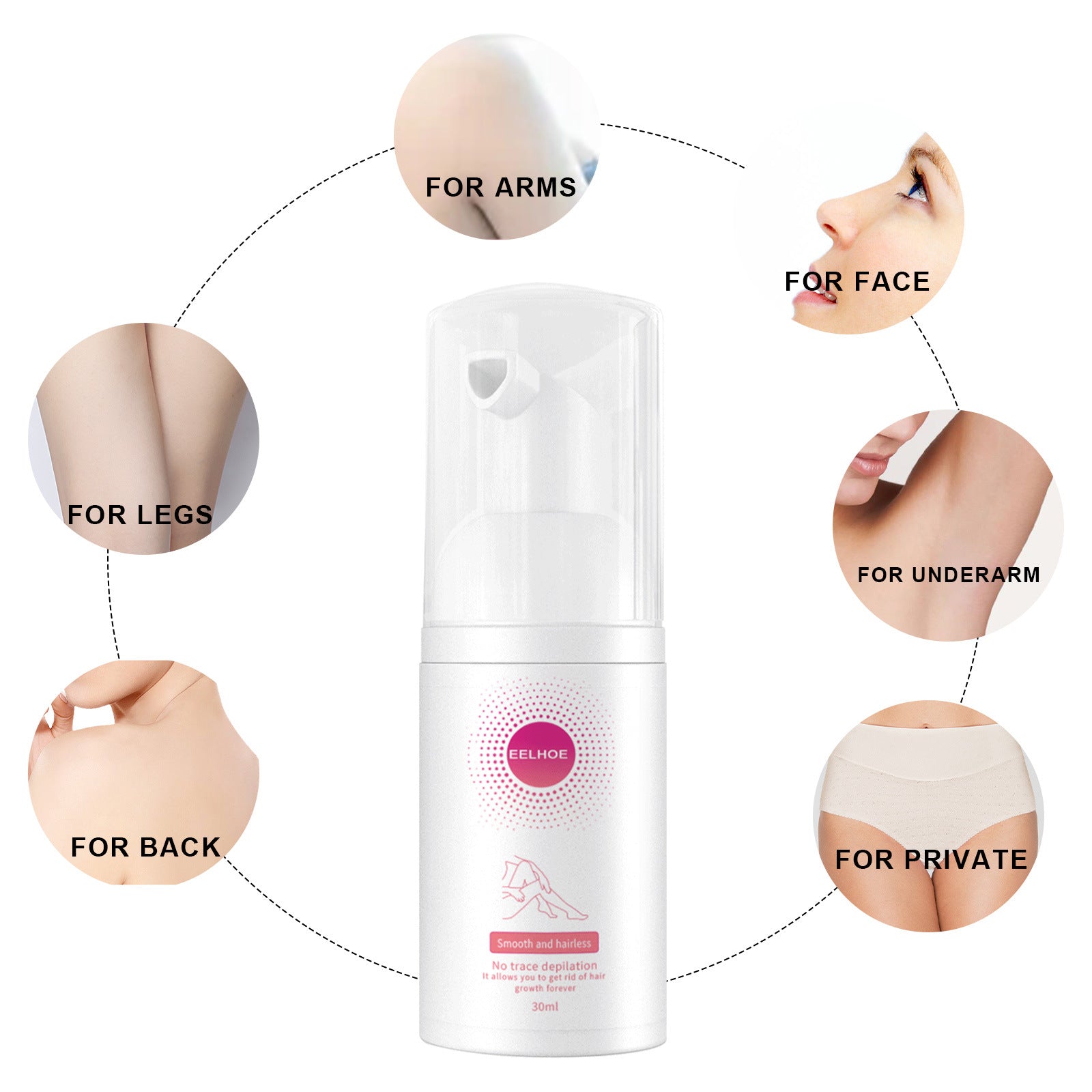 30ml 100ml Hair Removal Spray Depilatory Armpit Hair And Legs Hair Foam Mousse And Removal Is Gentle Hair Cream Spray Non-irritating - Healing Shop