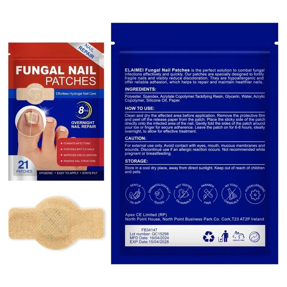 Nail Fungus Patch Waterproof Nail Repair Patch Ingrown Correction Sticker Damaged Nail Gray Care Patch Feet Care Tools - Healing Shop
