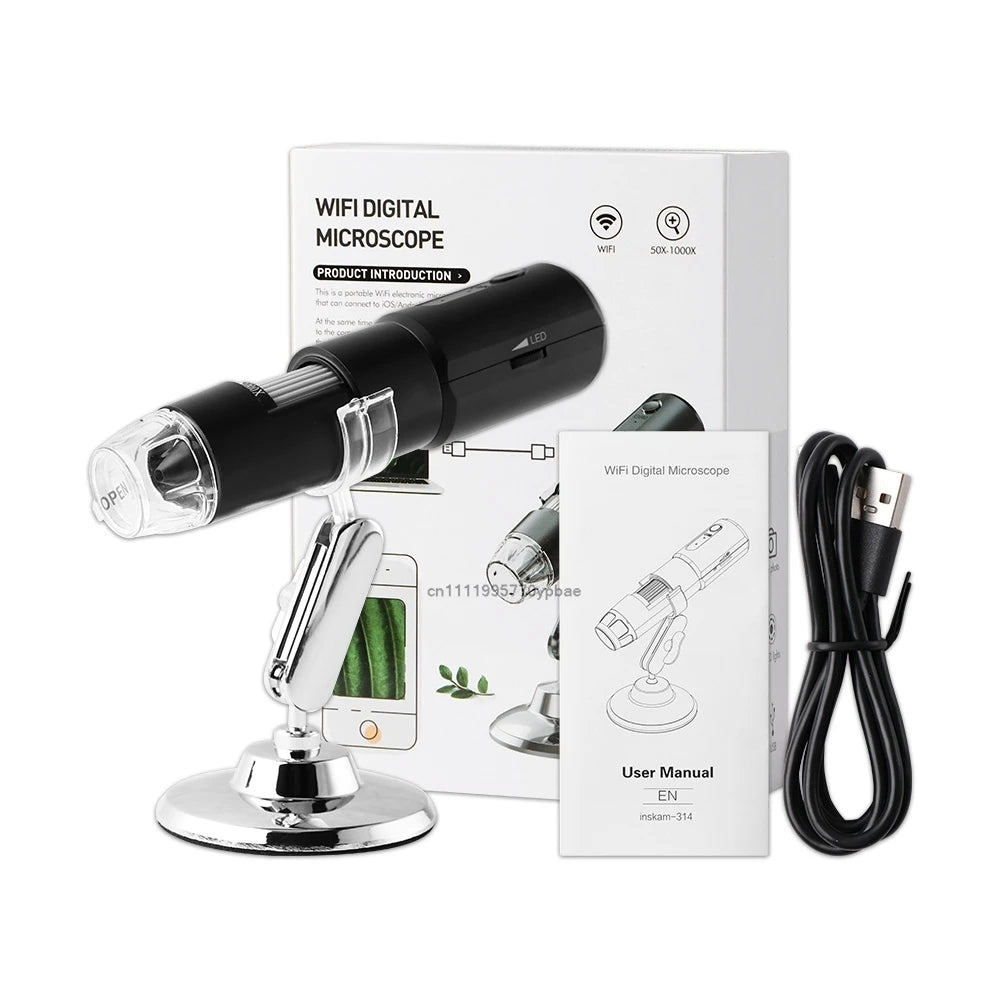 1000 times Wireless Dermatoscope Scalp Skin Analyzer Machine Facial and Body Analyzer Electronics Microscope Beauty Health Pro - Healing Shop