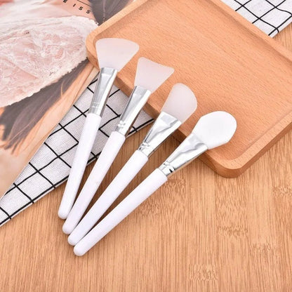 4Pcs/set White Makeup Silicone Facial Mask Brush Professional Mud Cream Brushes DIY Skin Care Foundation Cosmetic Beauty Tool - Healing Shop