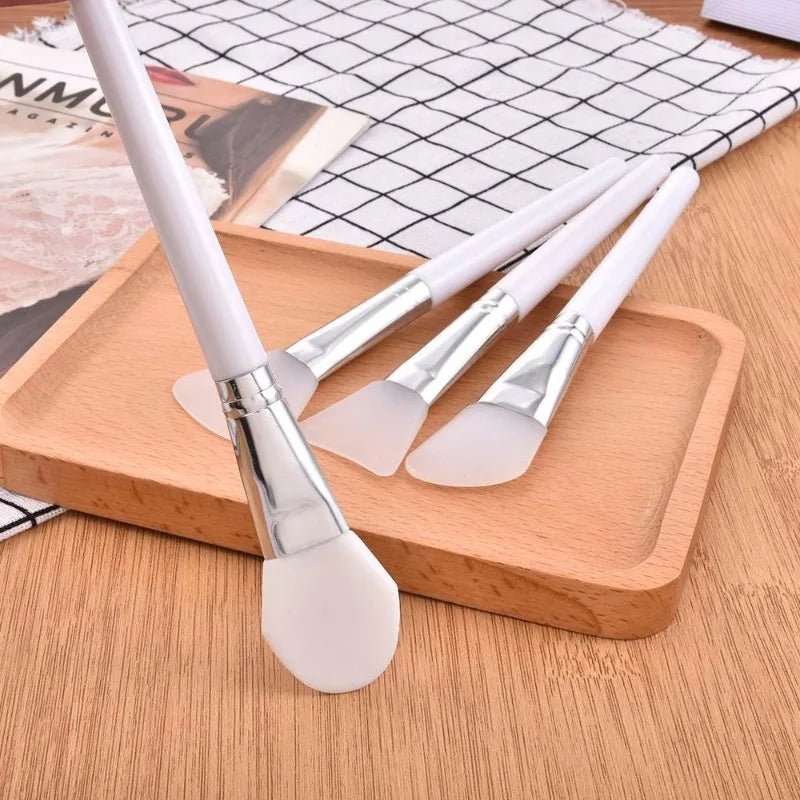 4Pcs/set White Makeup Silicone Facial Mask Brush Professional Mud Cream Brushes DIY Skin Care Foundation Cosmetic Beauty Tool - Healing Shop