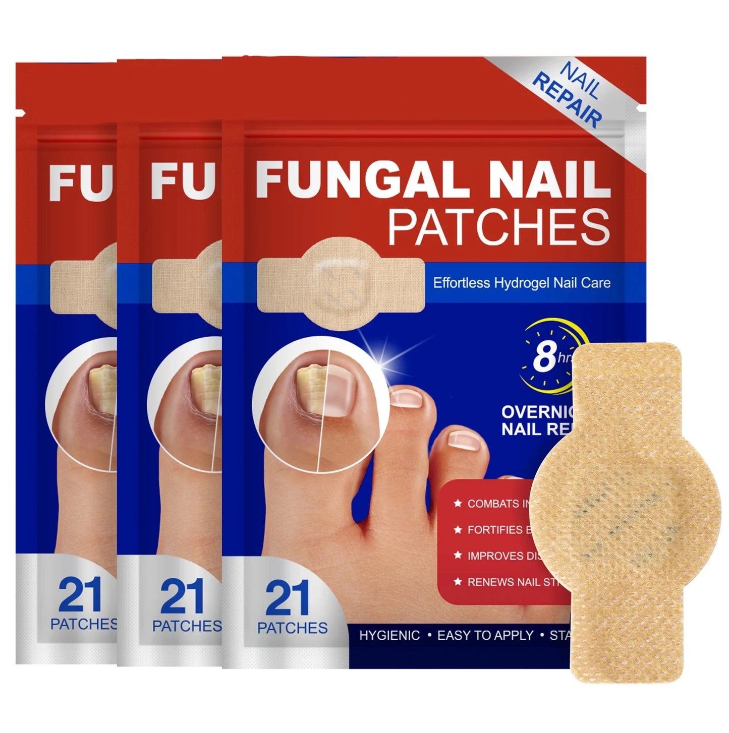 Nail Fungus Patch Waterproof Nail Repair Patch Ingrown Correction Sticker Damaged Nail Gray Care Patch Feet Care Tools - Healing Shop