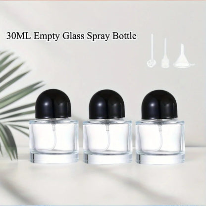 3/6pcs Perfume Bottle Spray Empty Perfume Atomizer Refillable with 3 Accessories Leak-proof Fine Mist High-end Travel Bottle - Healing Shop