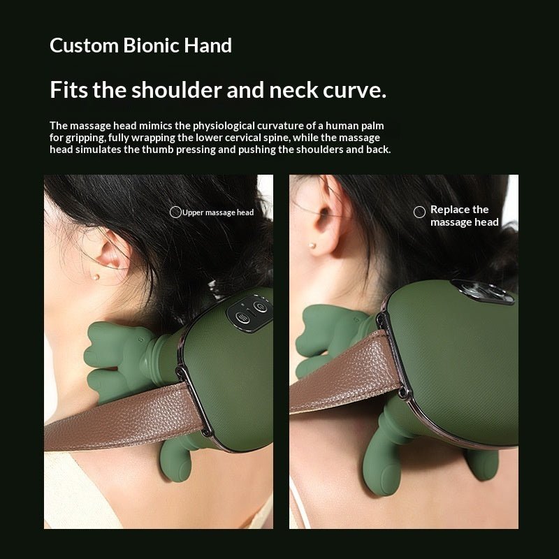 Trapezius Massager for Shoulders and Neck - Cervical Spine Relief Device with Electric Kneading Function for Home Use - Healing Shop