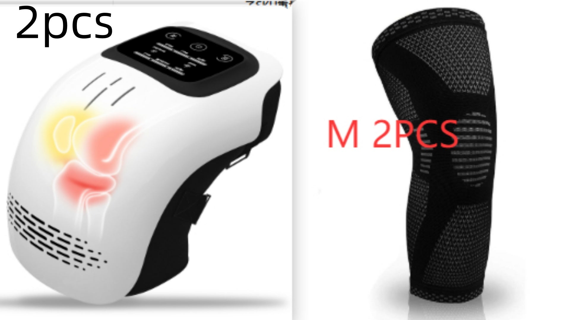 Intelligent Home Use Electric Intelligent Kneading Heating Knee Massager Rechargeable Pain Relief Infrared Laser Vibration Knee Massager - Healing Shop