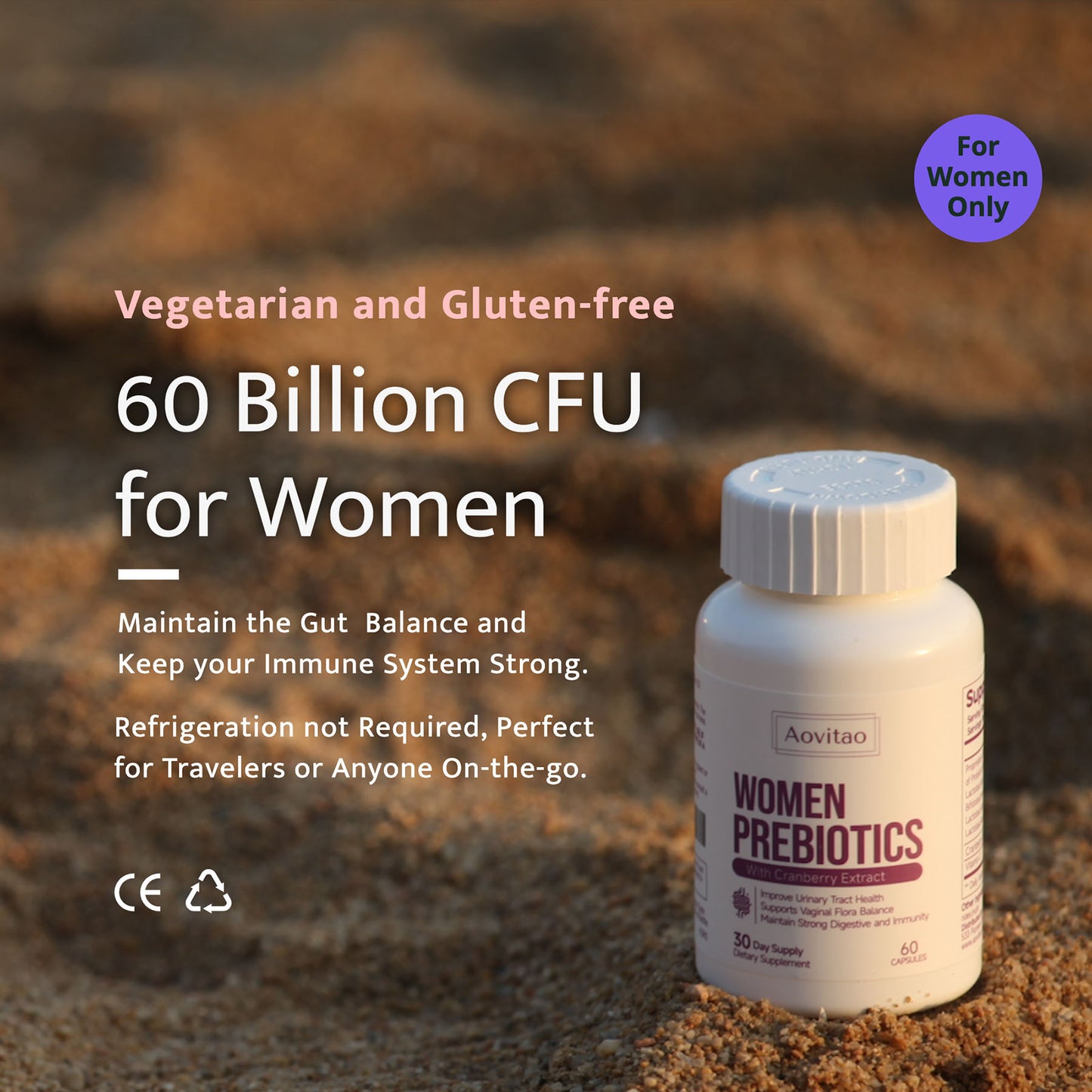 Vaginal Probiotics Women Ph Balance Pills Female Gut Health Prebiotics 60 Billion CFU Capsules Digestive Urinary Tract Support - Healing Shop
