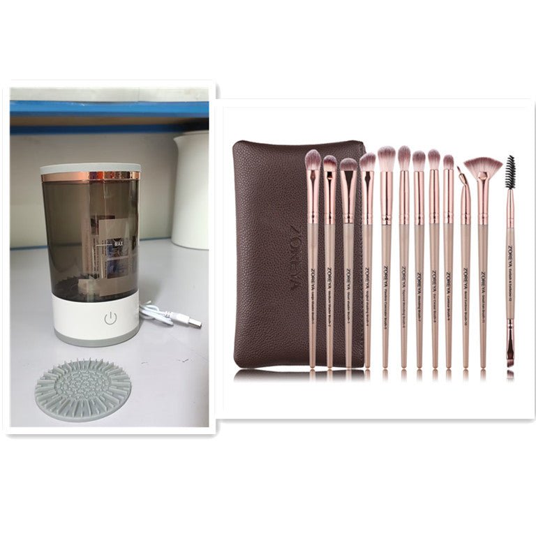 Women Eye Shadow Brush Cleaning Tool Portable Electric Makeup Brush Cleaner Machine With USB Charging Automatic Cosmetic Brush - Healing Shop