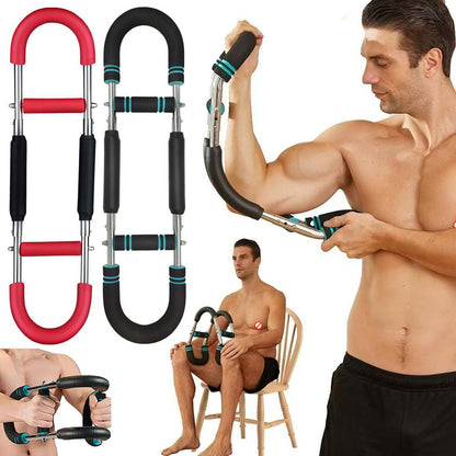 Multi-functional U-shaped Arm Strengthener Chest Trainer Adjustable Forearm Strength Exerciser Home Gym Equipment Bodybuilding - Healing Shop
