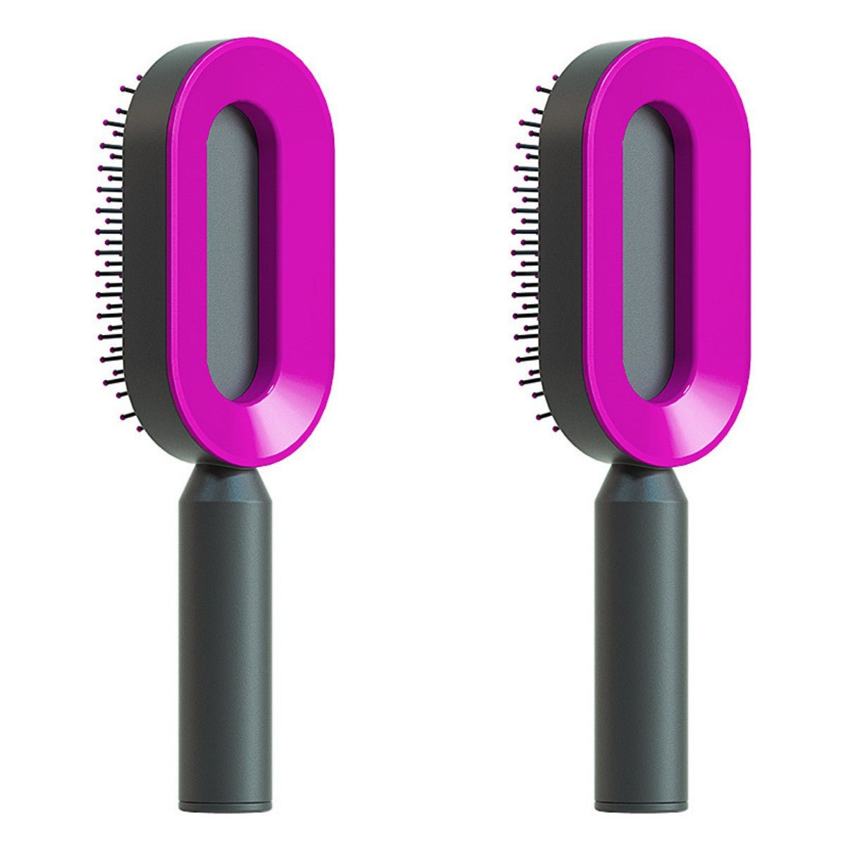 Self Cleaning Hair Brush For Women One-key Cleaning Hair Loss Airbag Massage Scalp Comb Anti-Static Hairbrush - Healing Shop