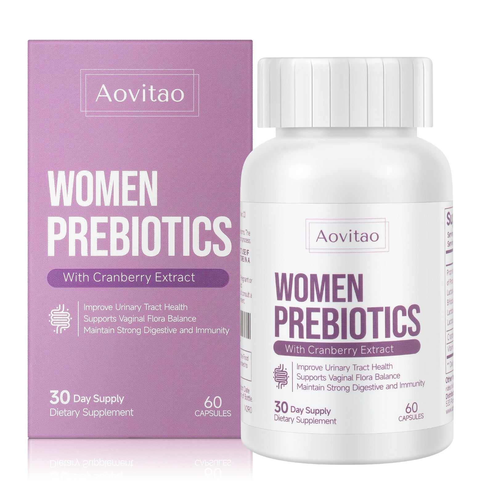 Vaginal Probiotics Women Ph Balance Pills Female Gut Health Prebiotics 60 Billion CFU Capsules Digestive Urinary Tract Support - Healing Shop