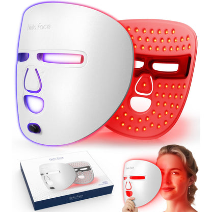 LED Face Mask Facial Care Tool, Red Light Therapy Mask For Face For Home Travel - Healing Shop