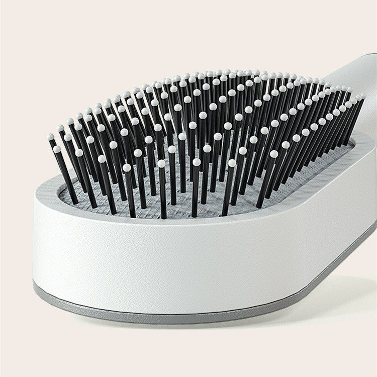 Self Cleaning Hair Brush For Women One-key Cleaning Hair Loss Airbag Massage Scalp Comb Anti-Static Hairbrush - Healing Shop